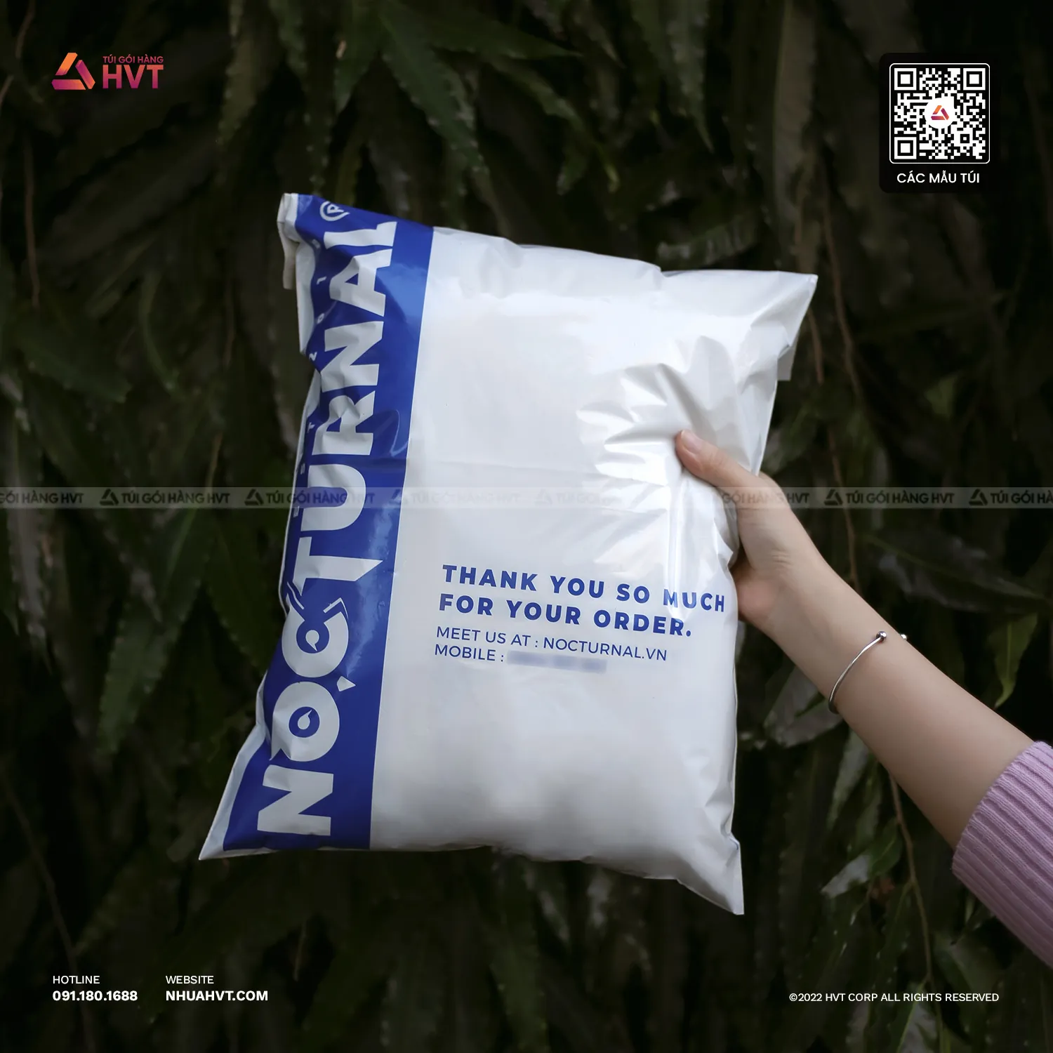 túi gói hàng in logo thương hiệu tại HVT