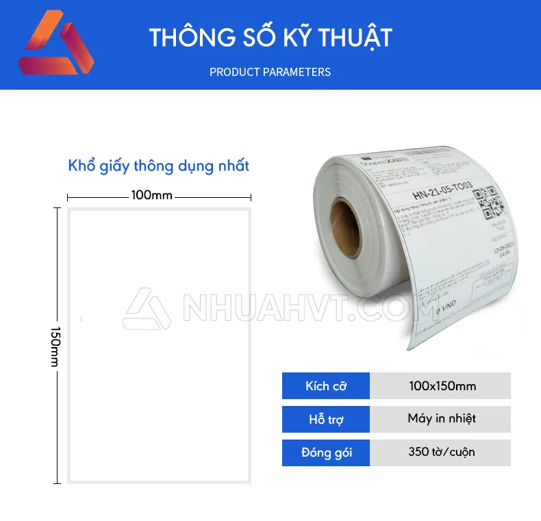 Giấy in nhiệt 100x150